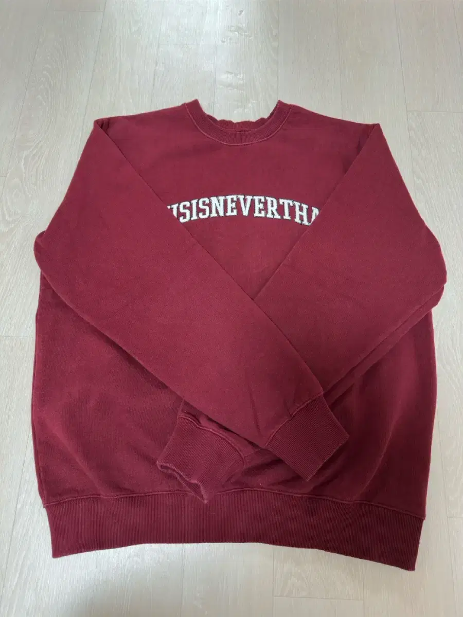 디스이즈네버댓 ARC-Logo Crewneck Burgundy m사이즈